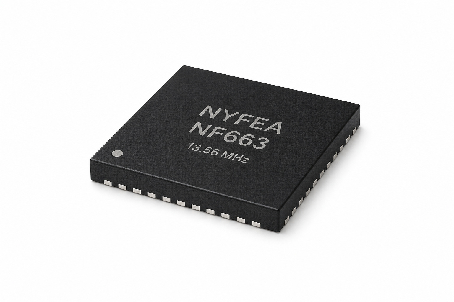 NYFEA NF663 13.56 MHz NFC reader IC in HVQFN32 package