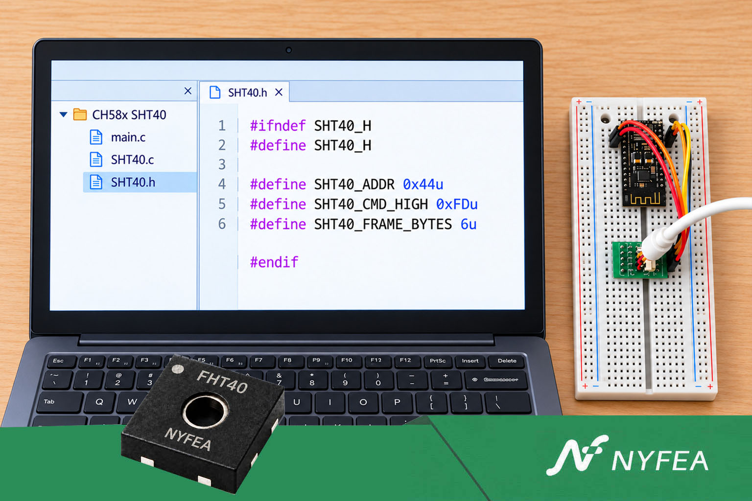 ch58x i2c sht40 guide