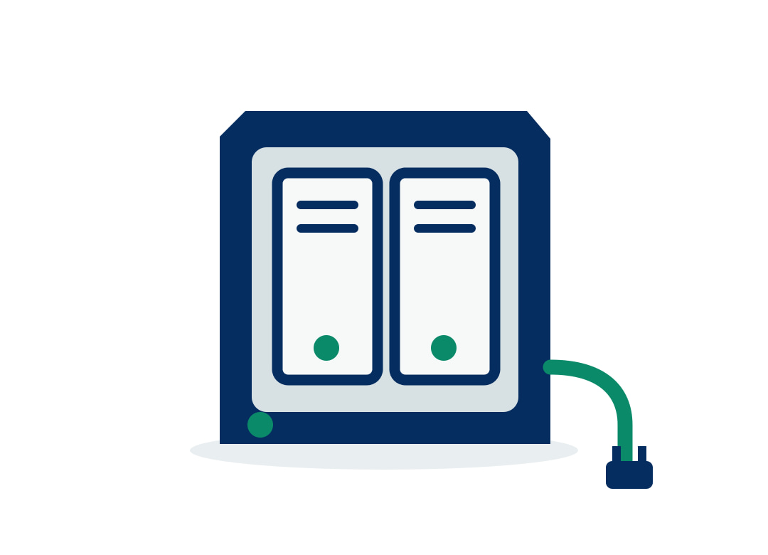 Network-attached storage equipment icon