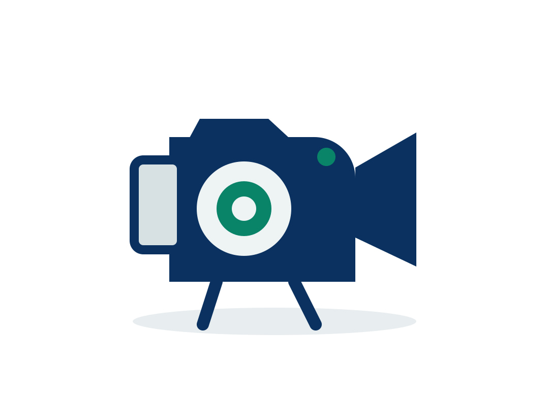 Digital camera and mobile device icon