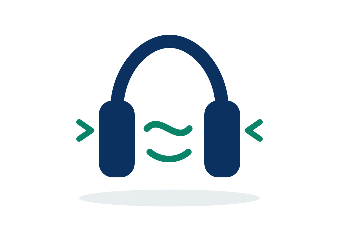 Active noise elimination logic icon