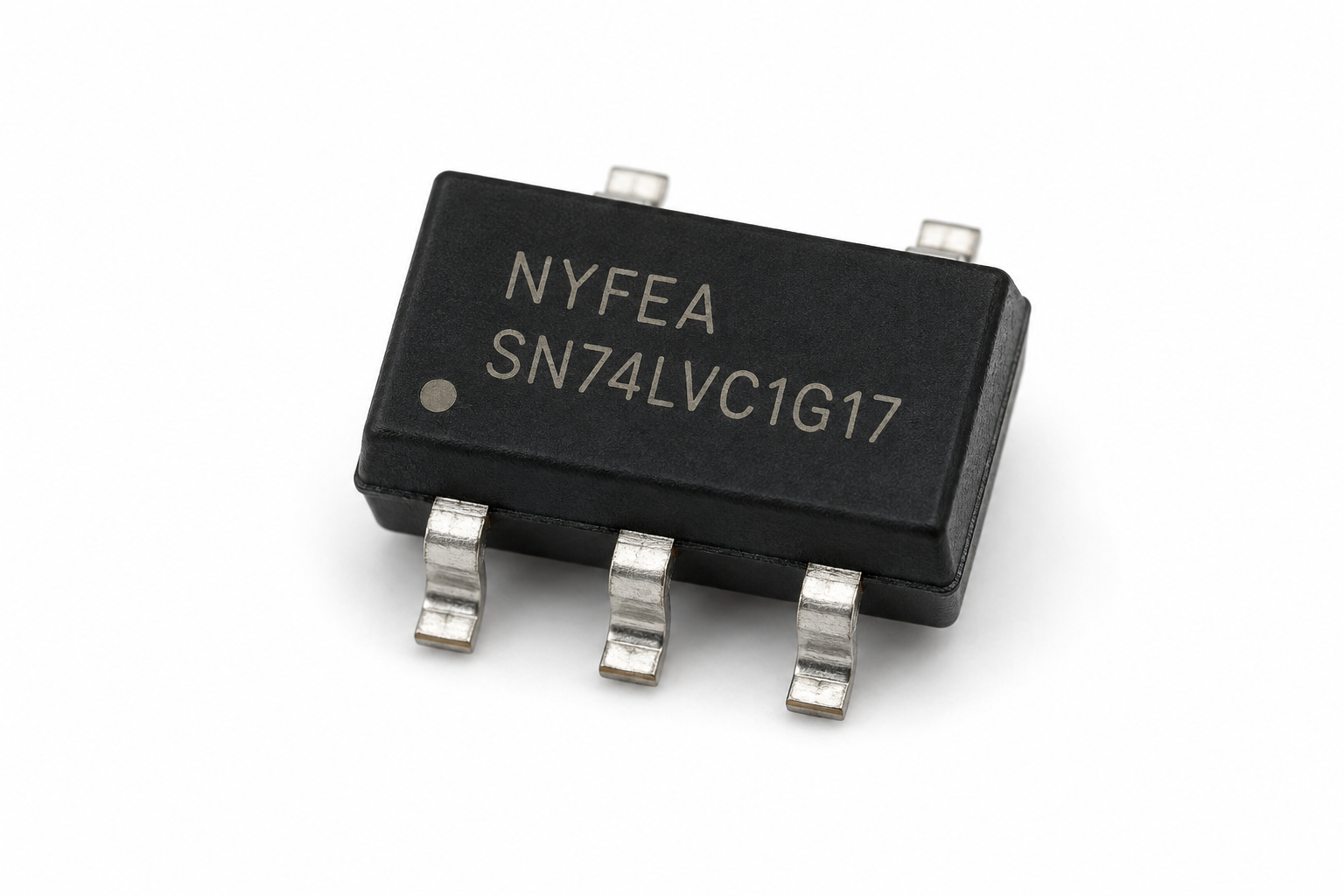 SN74LVC1G17 SOT23-5 package image with NYFEA full-model identification