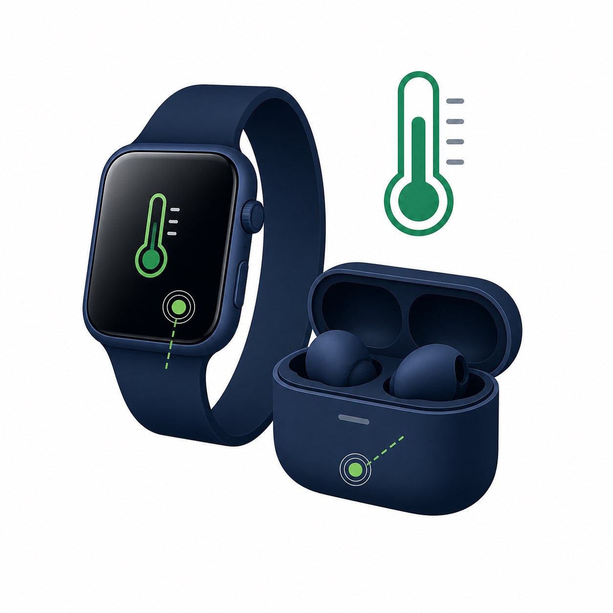 Temperature sensing in portable electronics