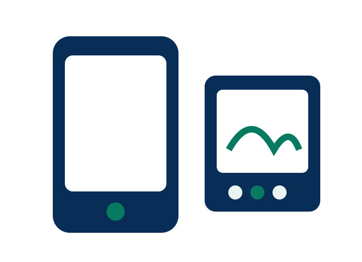 Consumer electronics climate monitoring icon